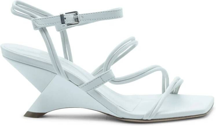 Vic Matié Sandalen White Leather Sandal in wit