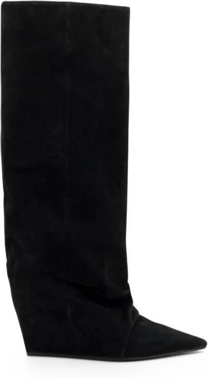 Vic Matié Zwarte Cocoon Minimalistische Laars Black Dames