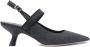 Vic Matié Zwarte Denim Slingback Sandalen - Thumbnail 1