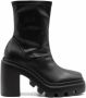 Vic Matié Zwarte Eco-leer Gear Hak Laars Black Dames - Thumbnail 1