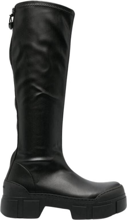 Vic Matié Hoge Laarzenmet Pinafore Metal Black Dames