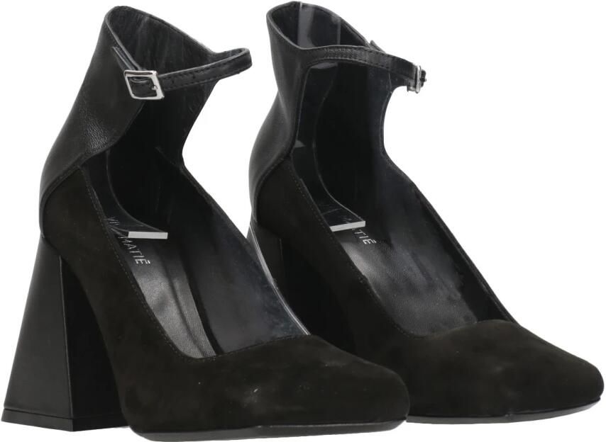 Vic Matié Zwarte hoge hak sandaal Black Dames