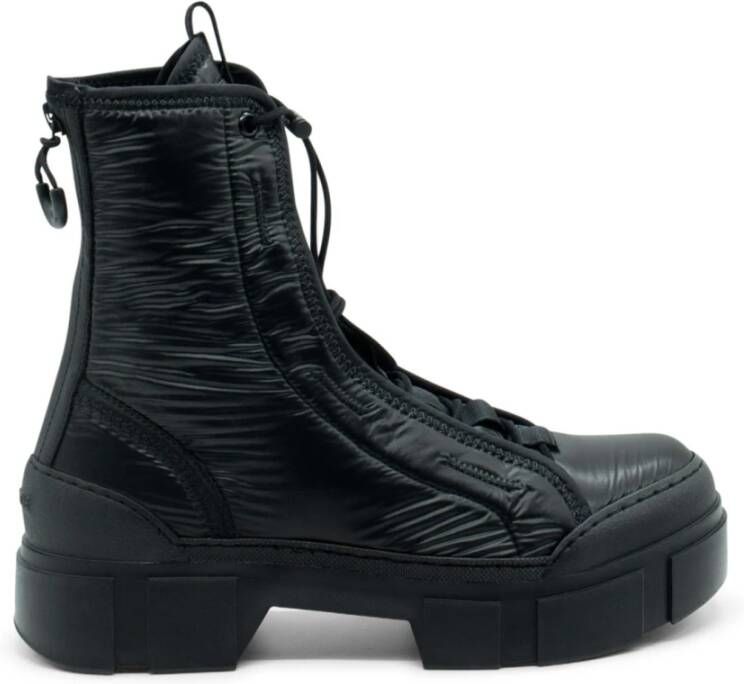 Vic Matié Casual Zwarte Enkellaarzen Black Dames