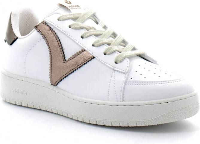 Victoria Dames Sportschoenen Madrid Basket Leather & amp Effect; metaal Grijs Dames