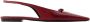 Victoria Beckham Bourgondische Leren Ballerina Elegante Stijl - Thumbnail 1