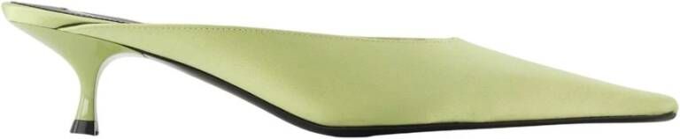 Victoria Beckham Groene Kitten Court Schoenen Synthetisch