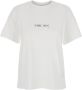Victoria Beckham Klassieke pasvorm slogan tee wit - Thumbnail 1
