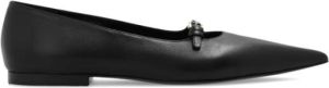 Victoria Beckham Leren ballet flats Zwart Dames