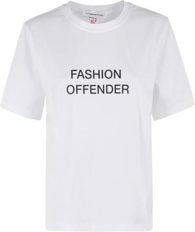 Victoria Beckham Stijlvol T-shirt met Slogan