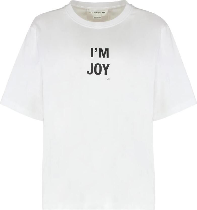 Victoria Beckham I'm Joy Slogan T-Shirt