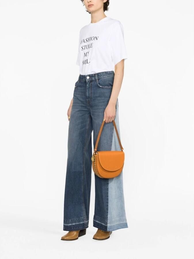 Victoria Beckham Slogan-Print Biologisch Katoenen T-Shirt
