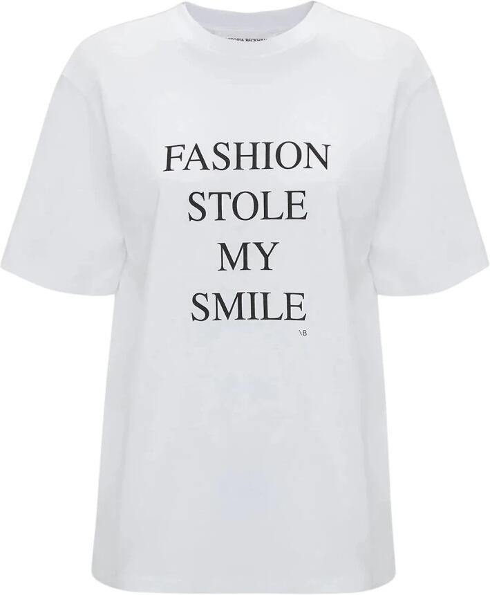 Victoria Beckham Slogan Tee Fashion Stole My Smile