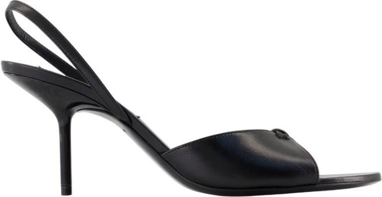 Victoria Beckham Zwarte Leren Naked Sandalen