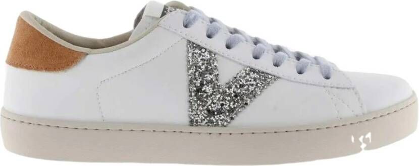 Victoria Berlín Efecto Piel & Glitter Sneakers White Dames