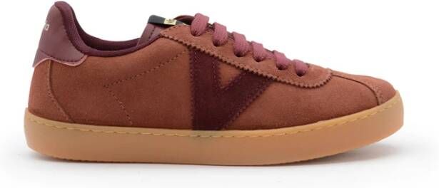 Victoria Bordeaux Suède Sneakers Karamel Zool - Foto 1