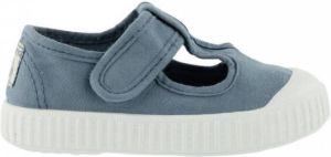 Victoria Children's scratch sandals 1915 toile teintée Blauw