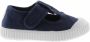 Victoria Children's scratch sandals 1915 toile teintée Blauw - Thumbnail 2