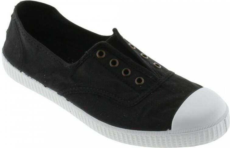 Victoria Damesschoenen met vetersluiting 1915 anglaise toile lavée Zwart Dames - Foto 2