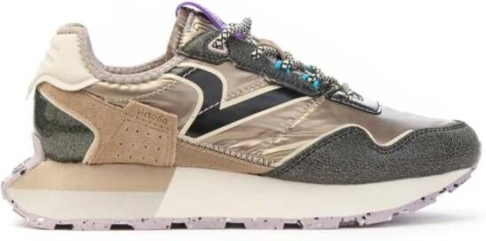Victoria Gekraakt leren Sport Chic Sneakers Multicolor Dames