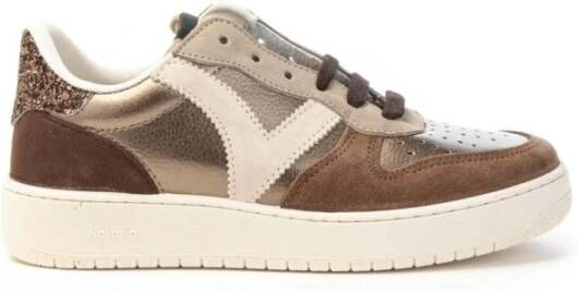 Victoria Glitter Madrid Sneakers voor vrouwen Brown Dames