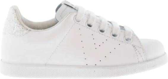 Victoria Lederen schoenen tennis White Dames