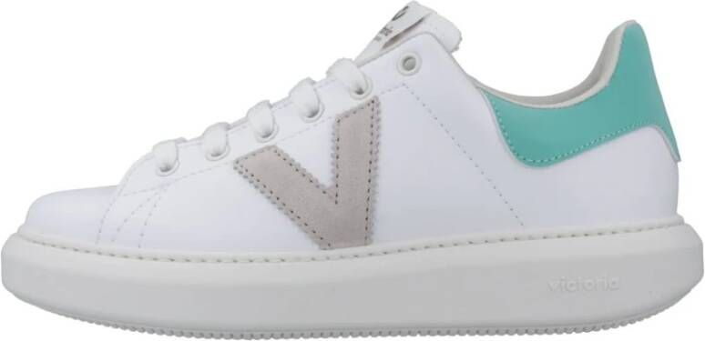 Victoria Neon Effect Sneakers voor Vrouwen White Dames