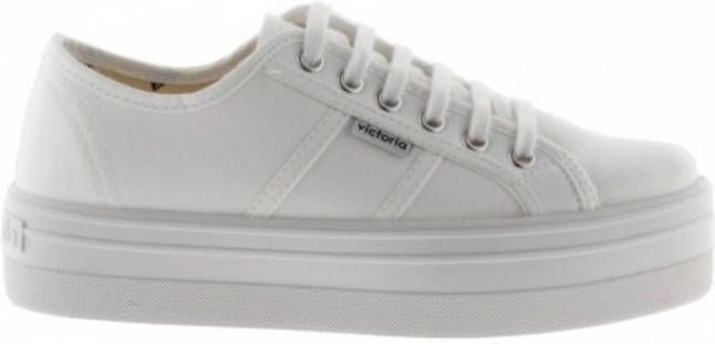 Victoria Lage Sneakers BLUCHER LONA PLATAFORMA - Foto 3