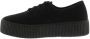 Victoria Sneakers anglaise double toile monochrome Zwart Dames - Thumbnail 2