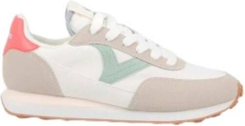 Victoria Taupe Contrast Astro Nylon Sneakers Beige - Foto 2