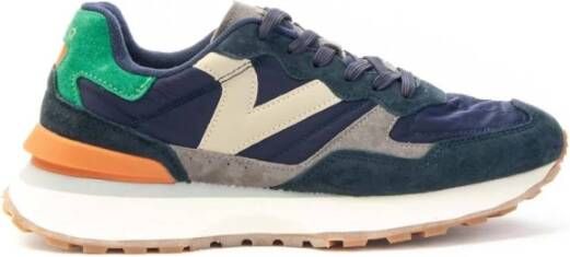 Victoria Sportieve Leren en Nylon Sneakers Vrouwen