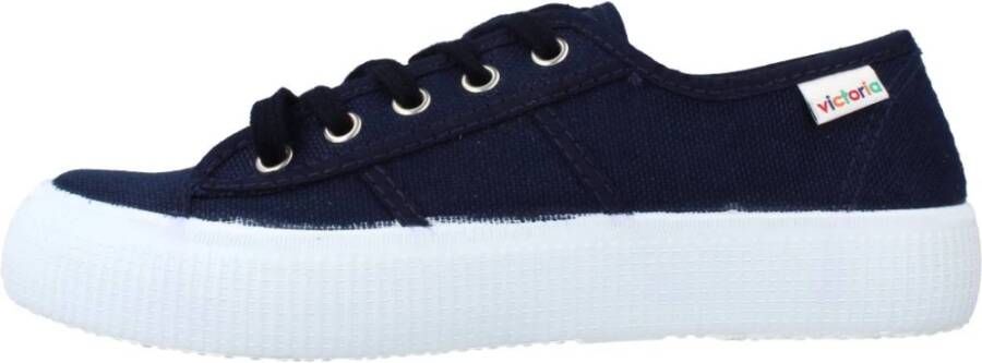 Victoria Steenbruine Canvas Sneakers voor Vrouwen Blue Dames