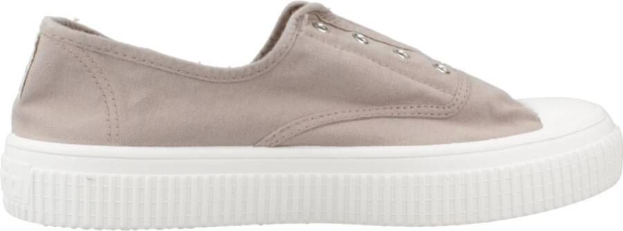 Victoria Stijlvolle Canvas Sneakers voor Vrouwen Beige Dames - Foto 2