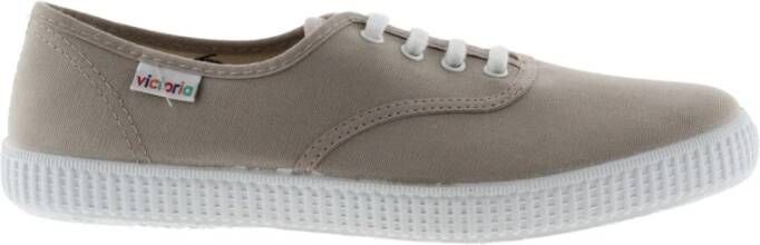 Victoria Trainers 1915 anglaise toile Beige Heren