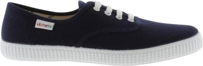 Victoria Trainers 1915 Engels canvas Blauw
