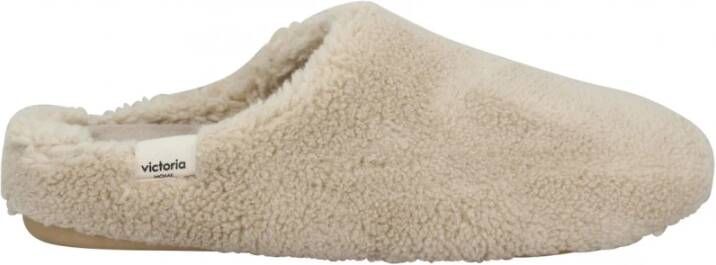 Victoria Gezellige huisslippers voor vrouwen Beige Dames