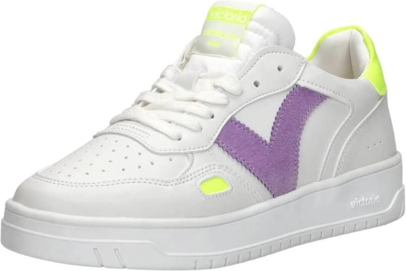 Victoria Sneakers Baskets seul effet cuir et néon femme - Foto 2