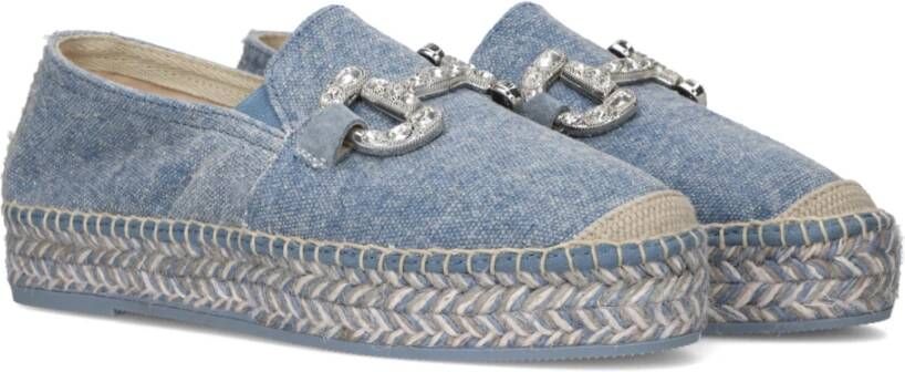 Viguera Blauwe Jeans Espadrilles Blue Dames