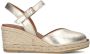 Viguera Gouden Leren Sleehak Sandalen Gray Dames - Thumbnail 2