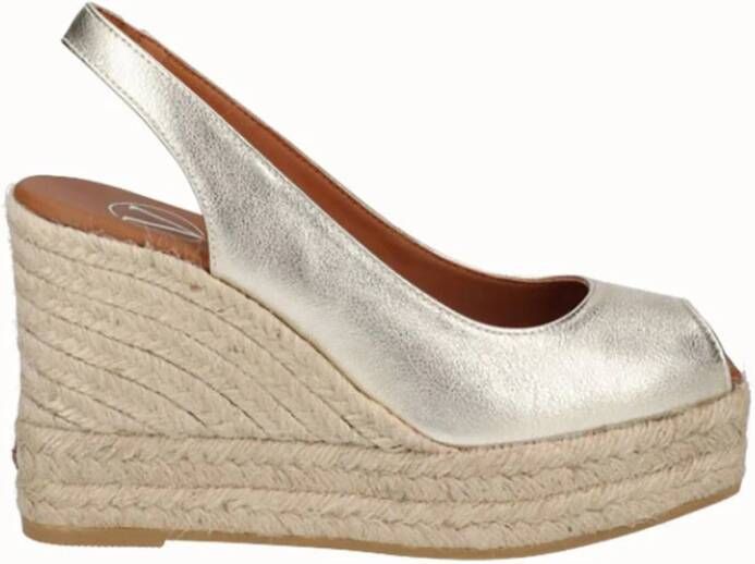 Viguera Metallic Leren Espadrilles