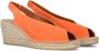 VIGUERA Espadrilles Female Instappers Damesschoenen Suède 2127 Oranje - Thumbnail 2