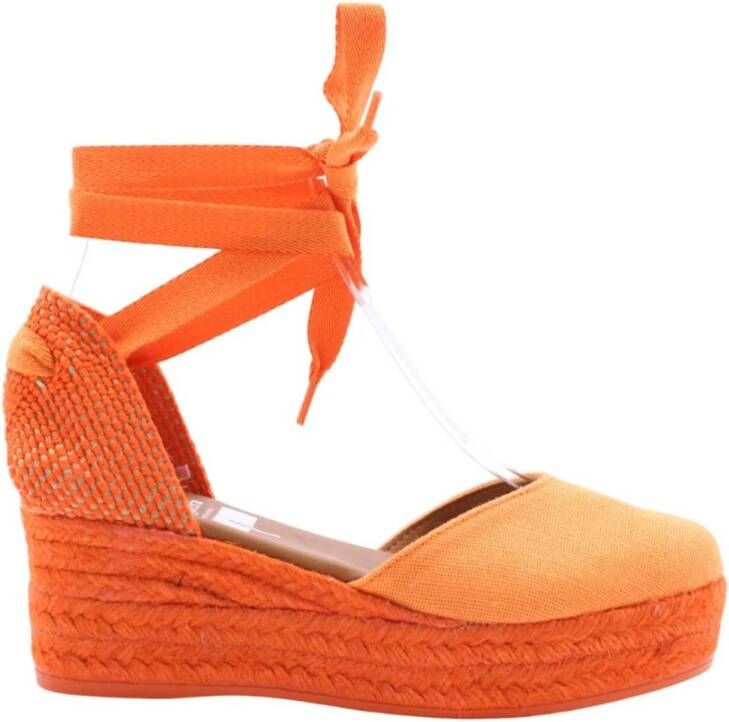 Viguera Peep Toe Peep Heel Orange Dames