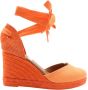 Viguera Peep Toe Peep Heel Orange Dames - Thumbnail 8