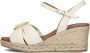 VIGUERA Espadrilles Female Instappers Damesschoenen Leer 2043 Gebroken wit - Thumbnail 9