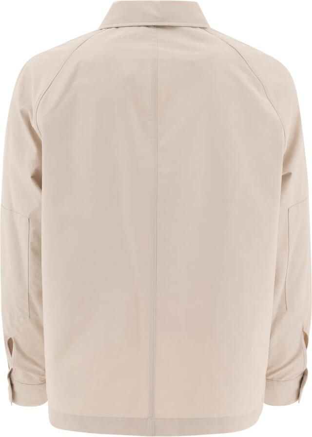 Vince Beige Utility Jack met Elleboog Patches