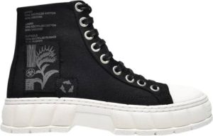Virón 1982 sneakers in zwart gerecycled canvas Zwart Unisex