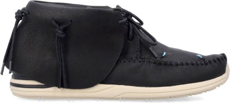 Visvim Zwarte Sneakers met Kralendetail