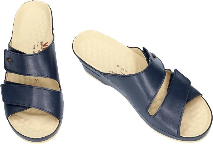 Vital -Dames slipper Eva-Nappa Ozean 12546 slipper muiltje blauw - Foto 2