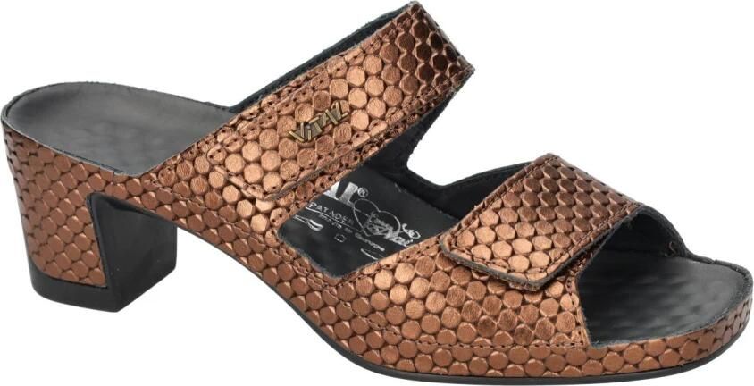 Vital -Dames brons slippers & muiltjes