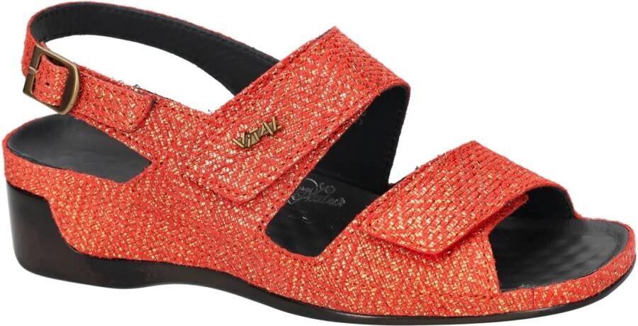 Vital -Dames rood sandalen