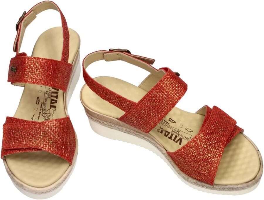 Vital -Dames rood sandalen - Foto 2